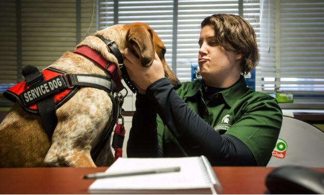 Service Dogs Making Big Difference on Campus